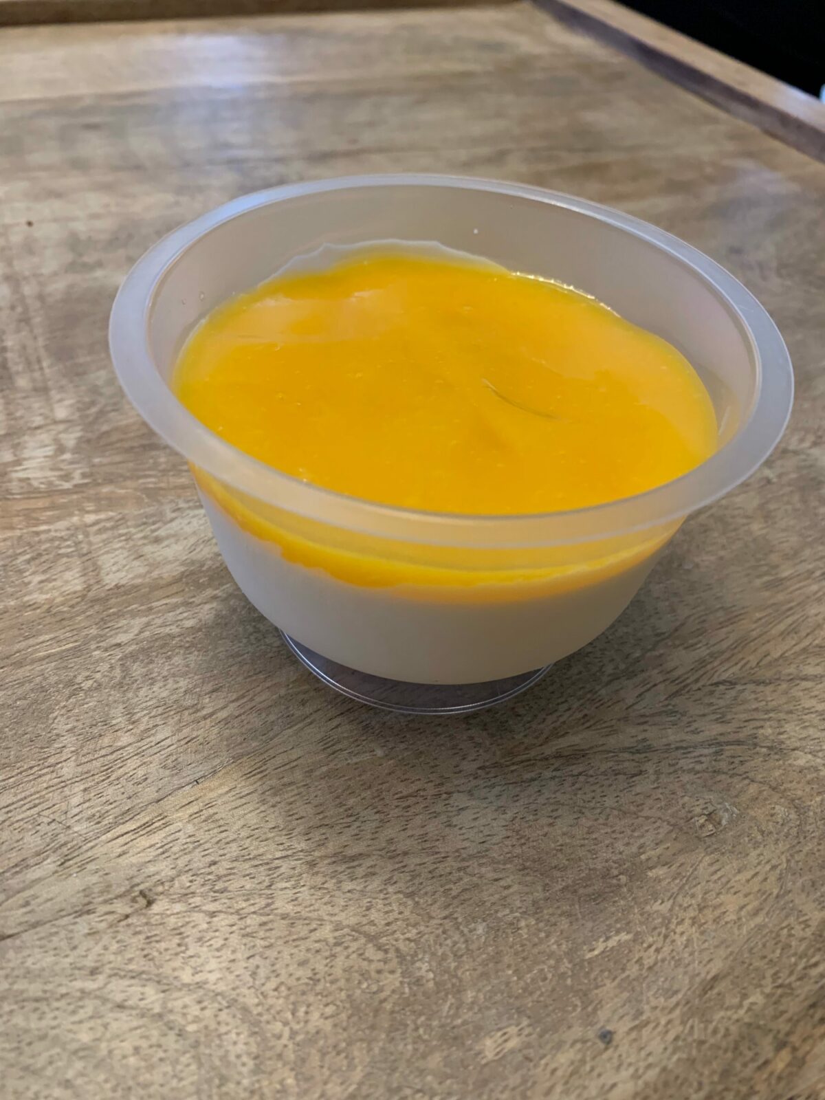 Panna cotta coulis mangue